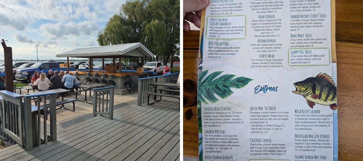 On the Rocks Smoke House & Tiki Bar Menu