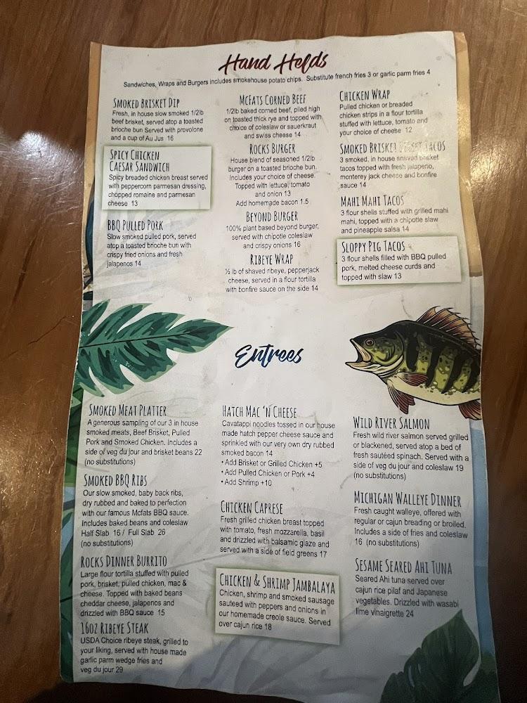 On the Rocks Smoke House & Tiki Bar Menu image 2