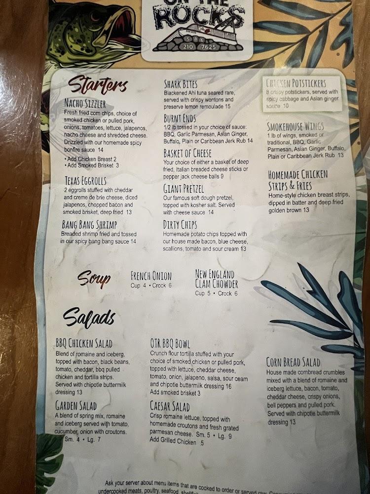 On the Rocks Smoke House & Tiki Bar Menu image 4